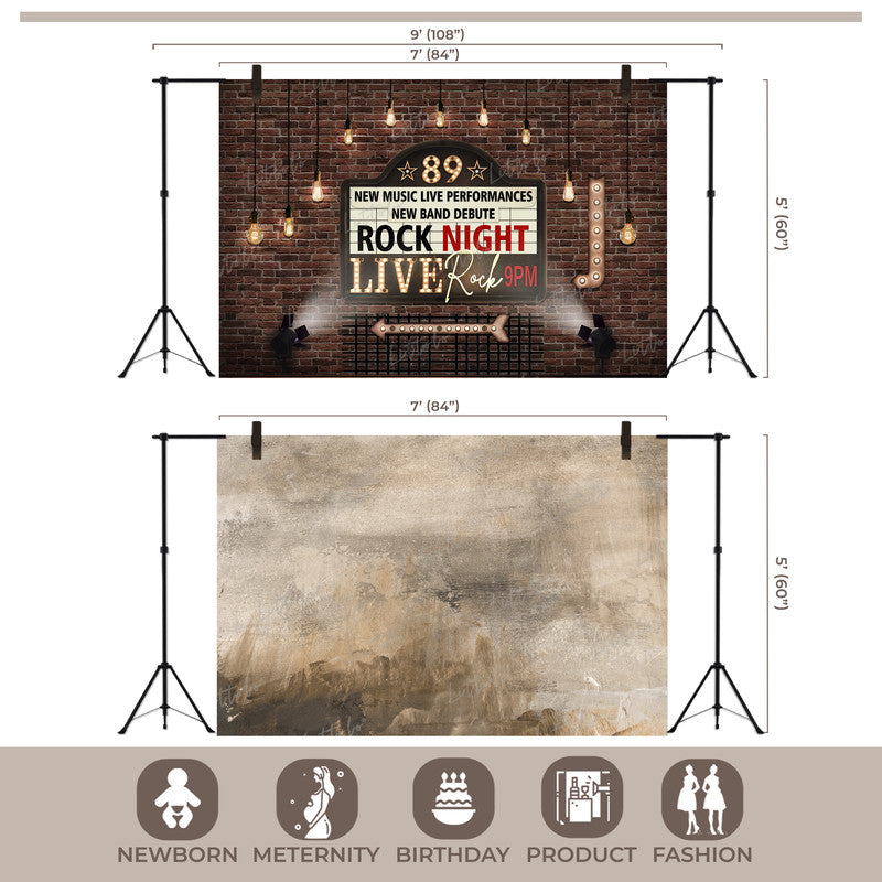 LB1527 Rock Night Live Backdrop Combo (2 Pcs)