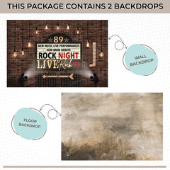 LB1527 Rock Night Live Backdrop Combo (2 Pcs)