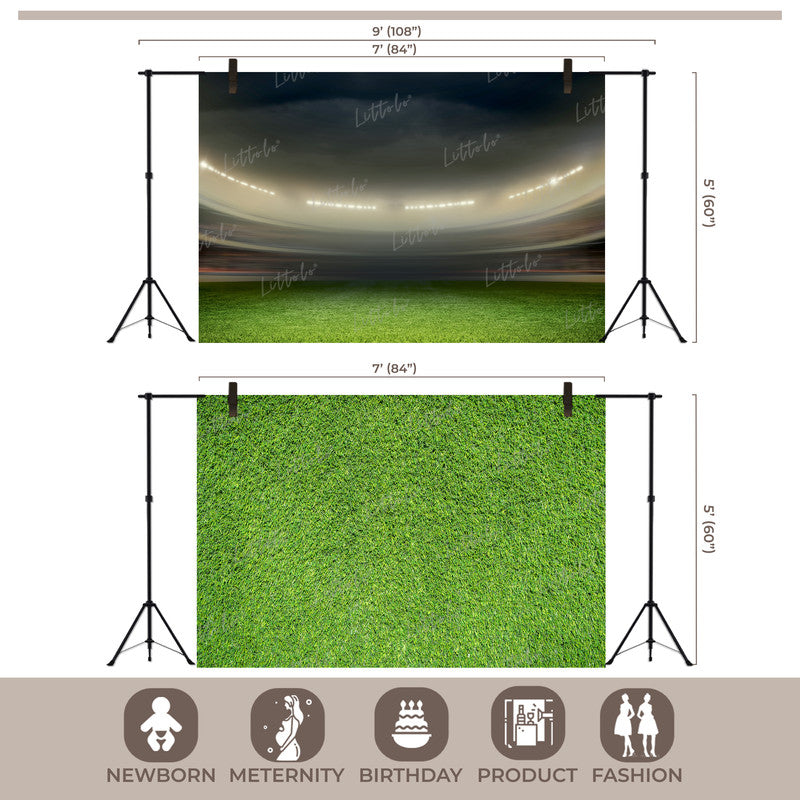 LB1528 Stadium Green Backdrop Combo (2 Pcs)