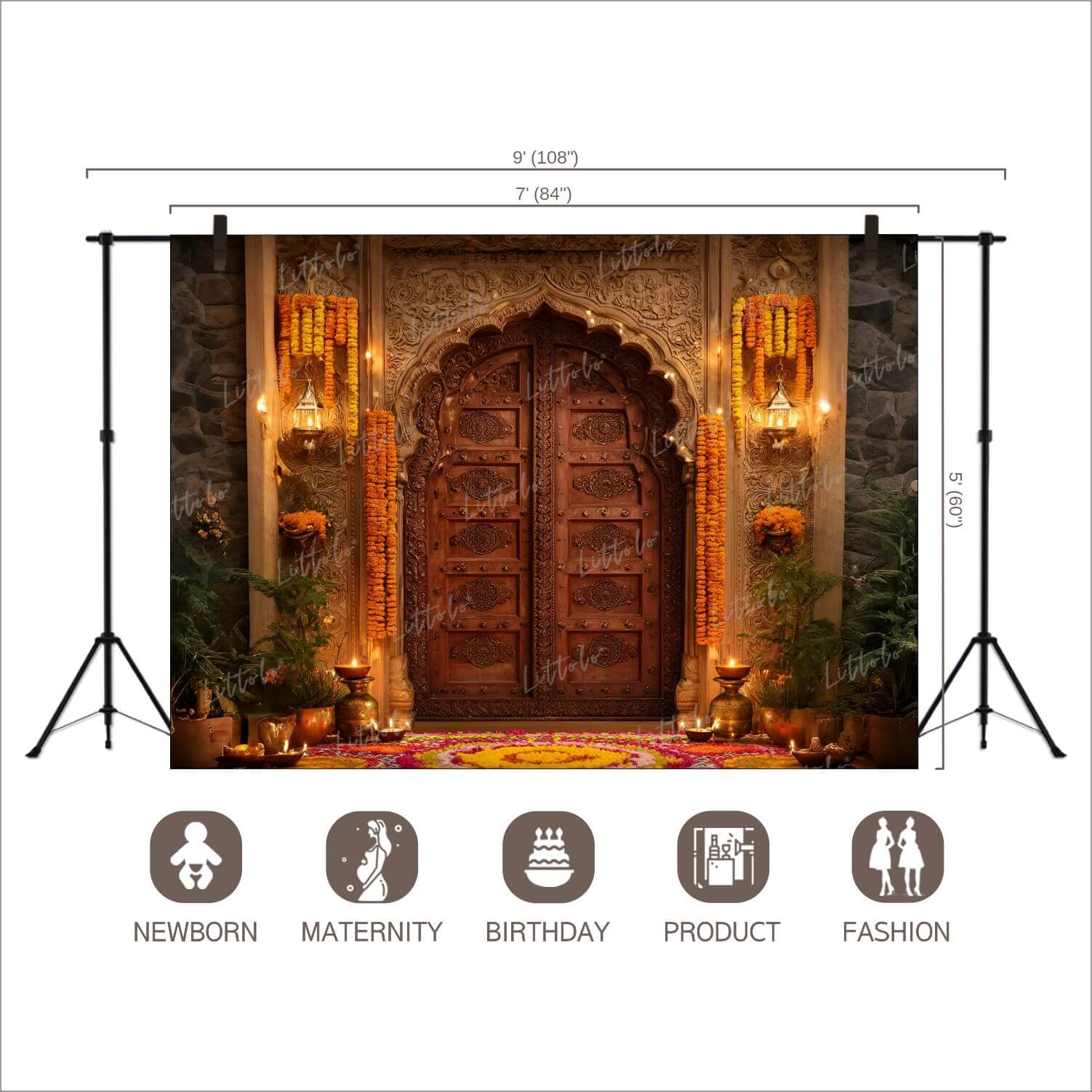 LB1560 Festive Diwali Backdrop