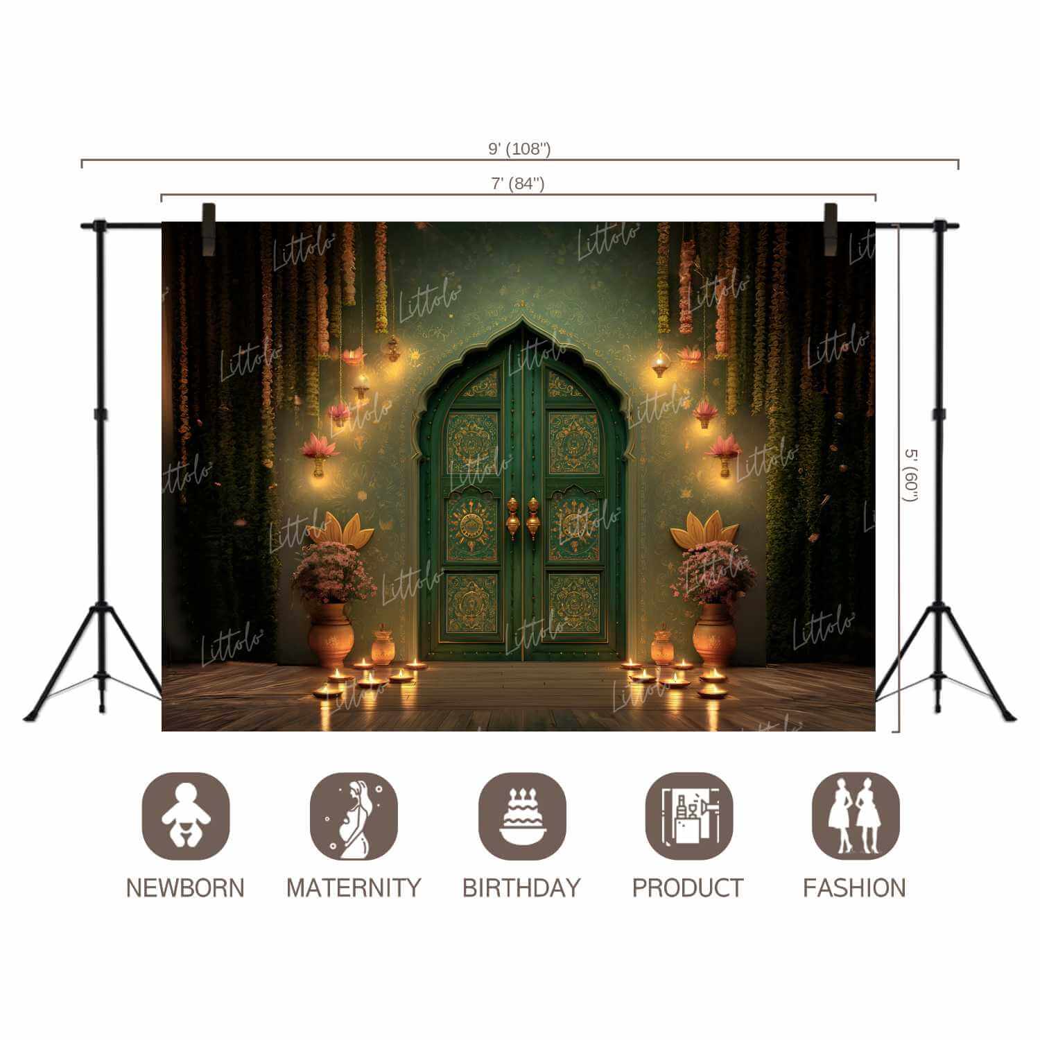 LB1561 Festive Diwali Backdrop