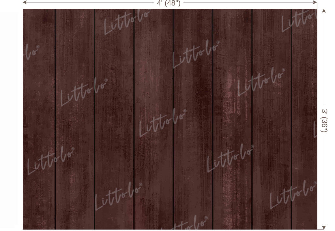 LB1561 Wooden Brown Plank Backdrop