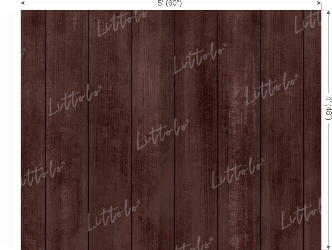 LB1561 Wooden Brown Plank Backdrop