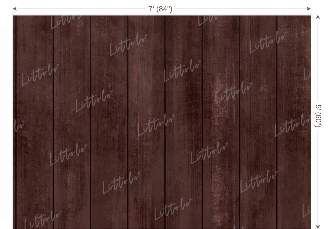 LB1561 Wooden Brown Plank Backdrop