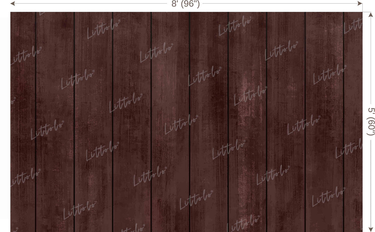 LB1561 Wooden Brown Plank Backdrop