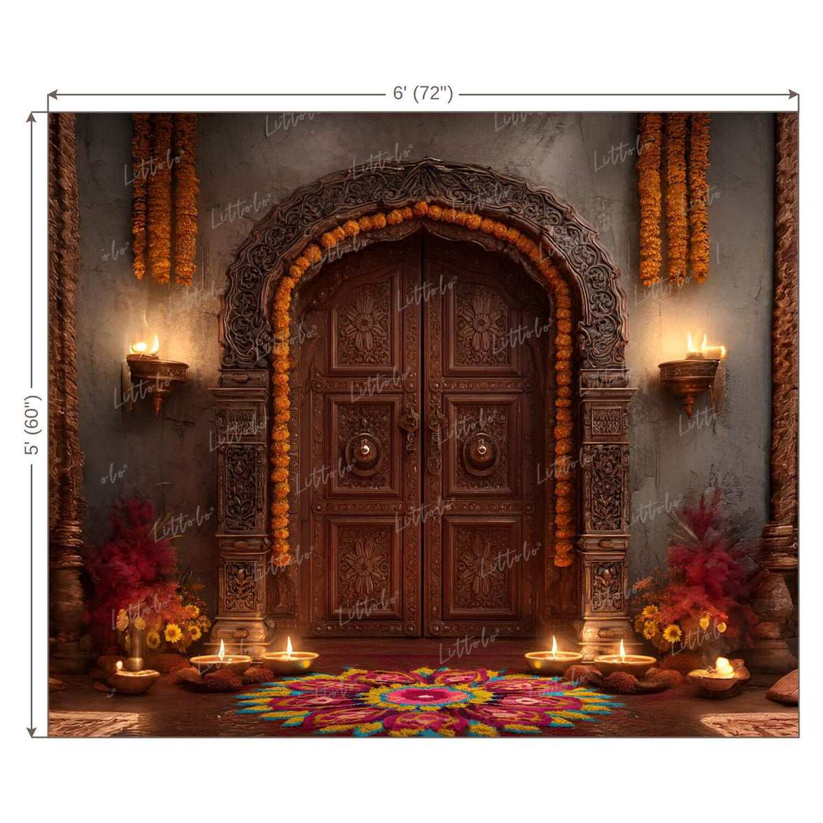 LB1562 Festive Diwali Backdrop