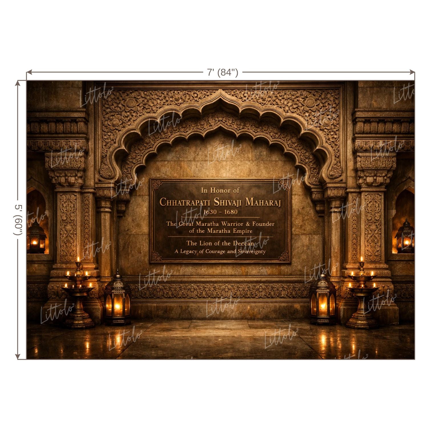LB1571 Chhatrapati Shivaji Maharaj Backdrop