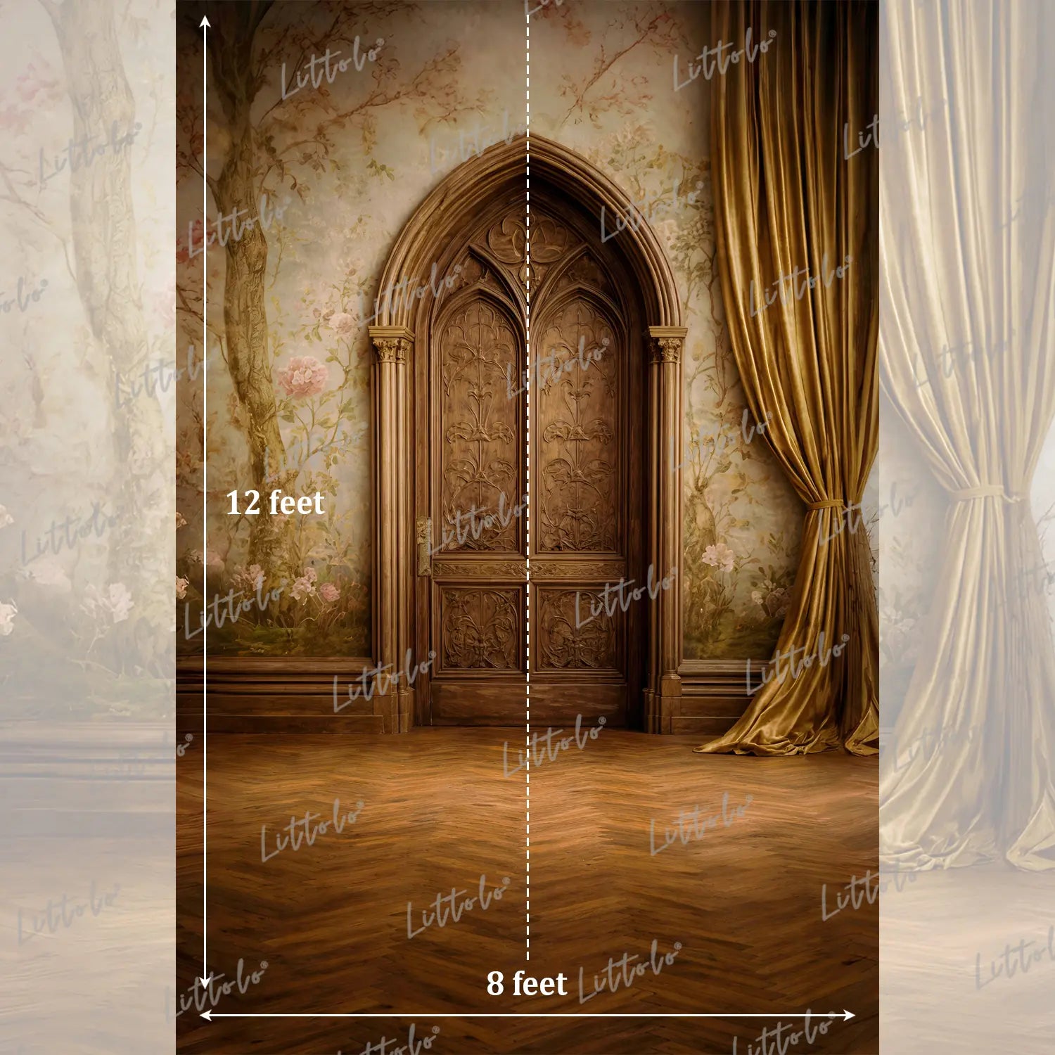 LB1575 Royal Vintage Palace Arch & Luxury Fine Art Maternity Backdrop