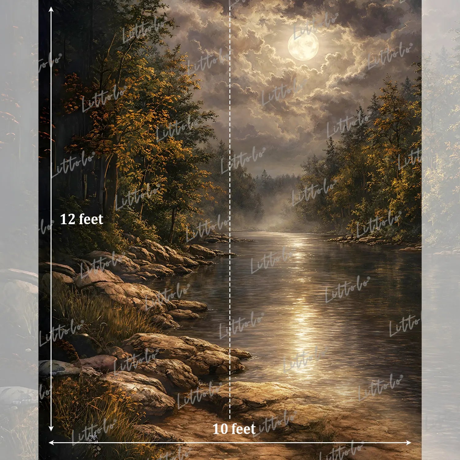 LB1576 Midnight Harmony Maternity Backdrop