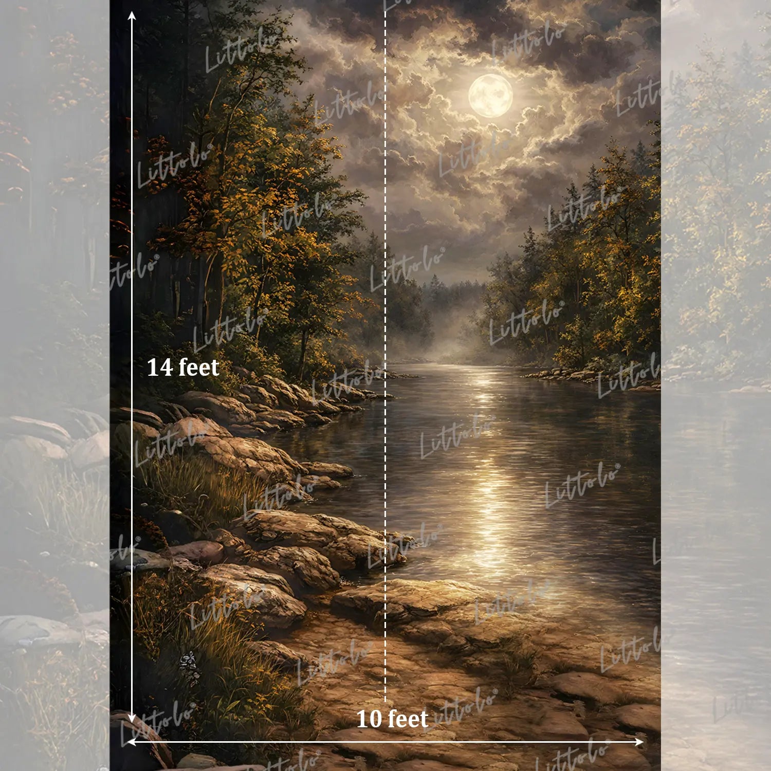 LB1576 Midnight Harmony Maternity Backdrop