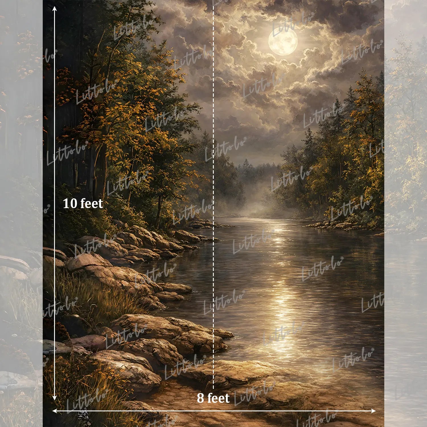 LB1576 Midnight Harmony Maternity Backdrop