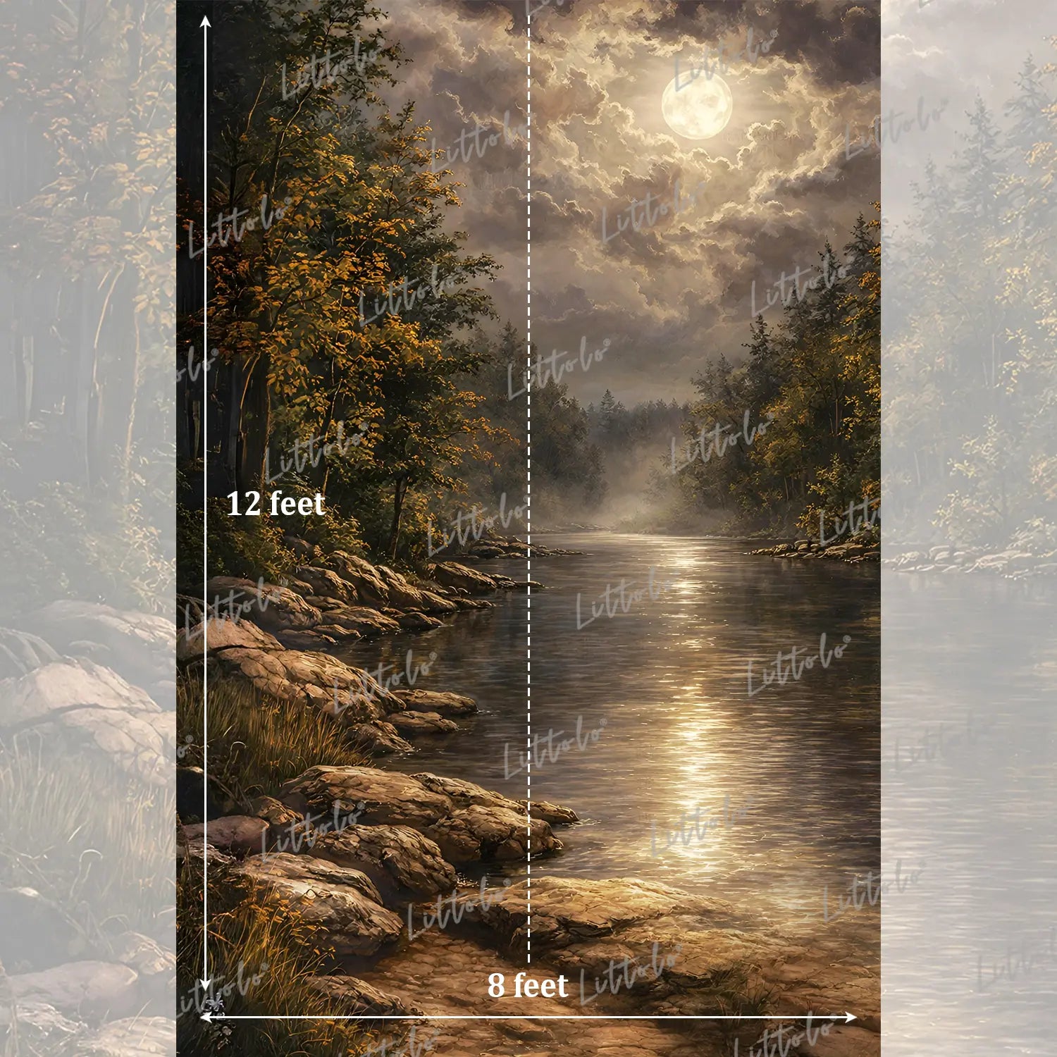 LB1576 Midnight Harmony Maternity Backdrop