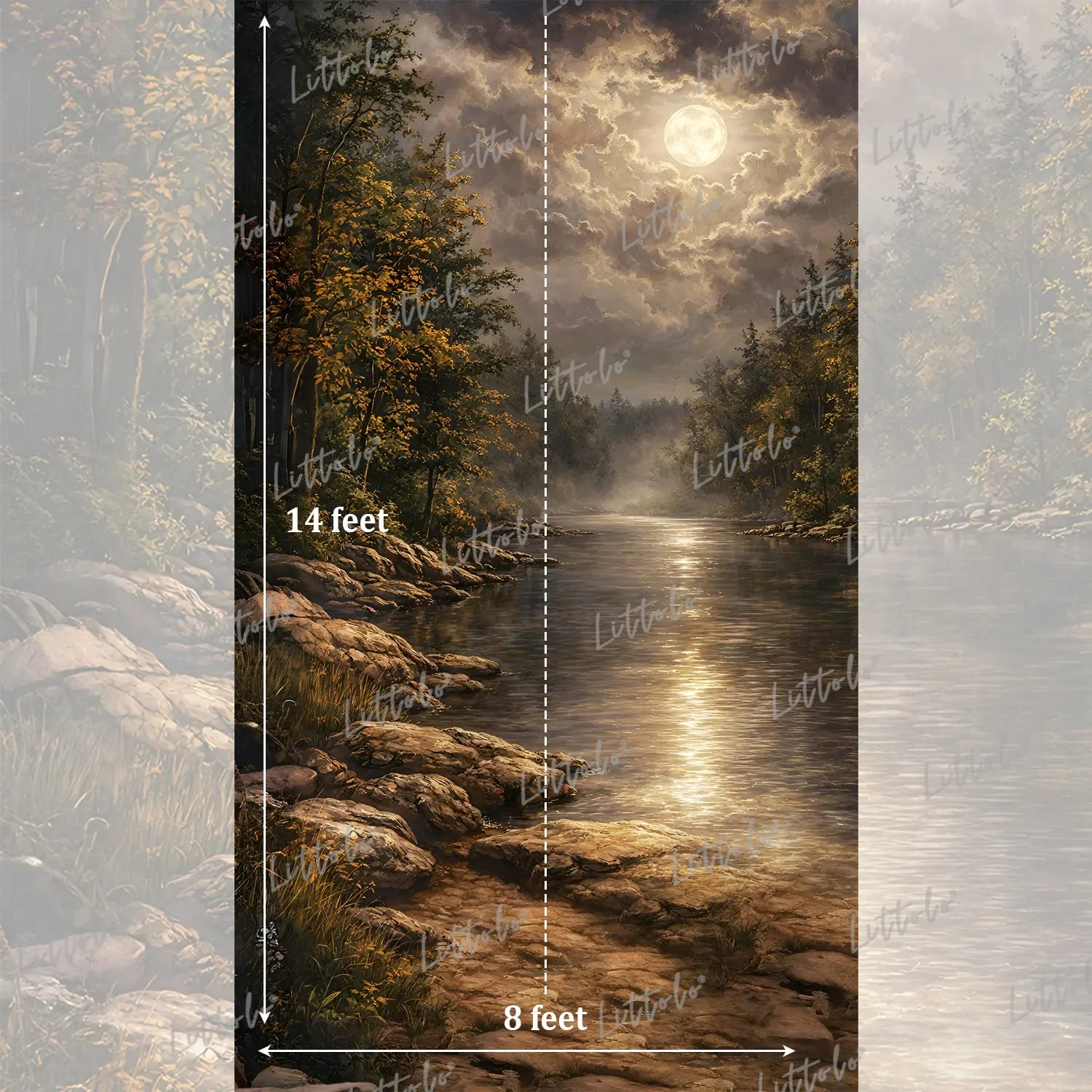 LB1576 Midnight Harmony Maternity Backdrop