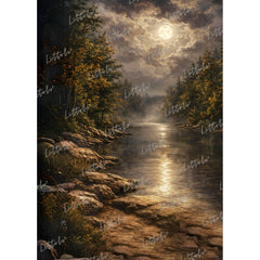 LB1576 Midnight Harmony Maternity Backdrop