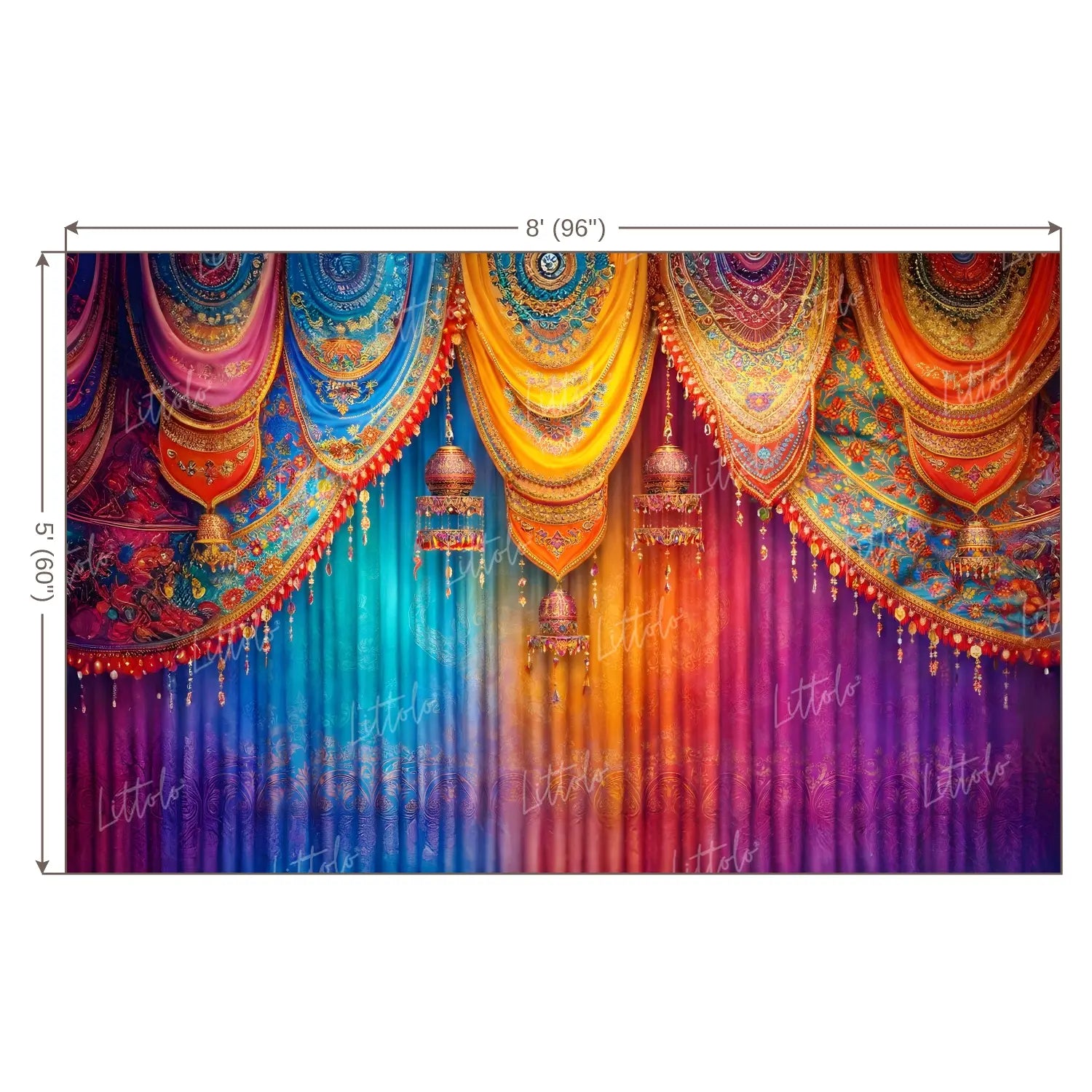 LB1578 Holi Festival Backdrop