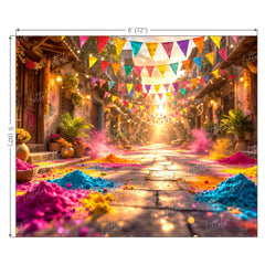 LB1579 Holi Festival Backdrop