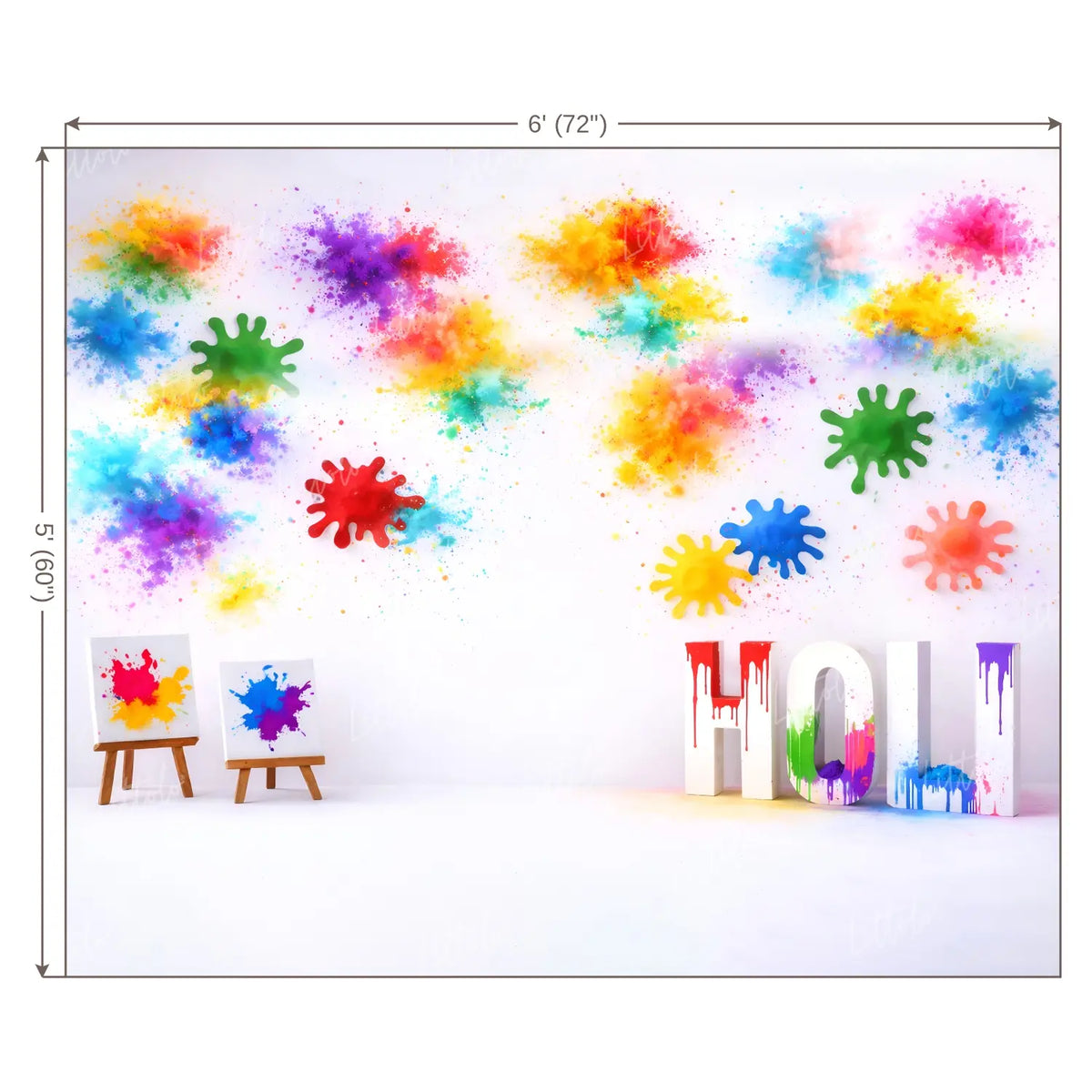 LB1580 Holi Festival Backdrop
