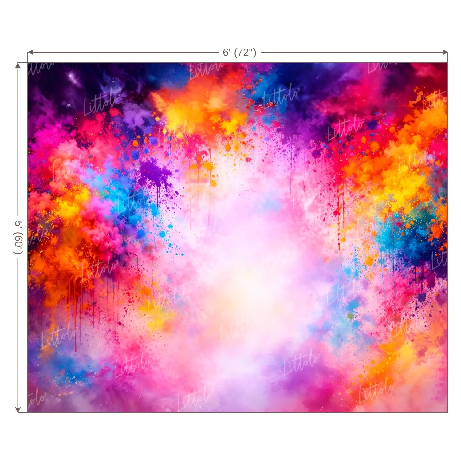 LB1581 Holi Festival Backdrop