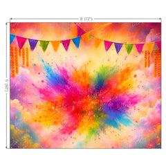 LB1582 Holi Festival Backdrop