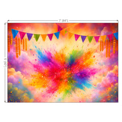 LB1582 Holi Festival Backdrop