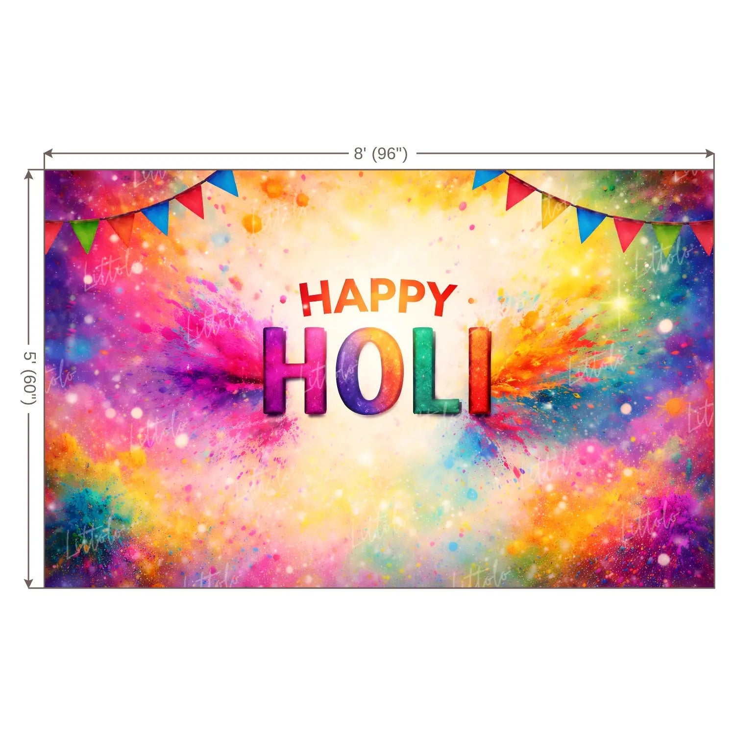 LB1583 Holi Festival Backdrop