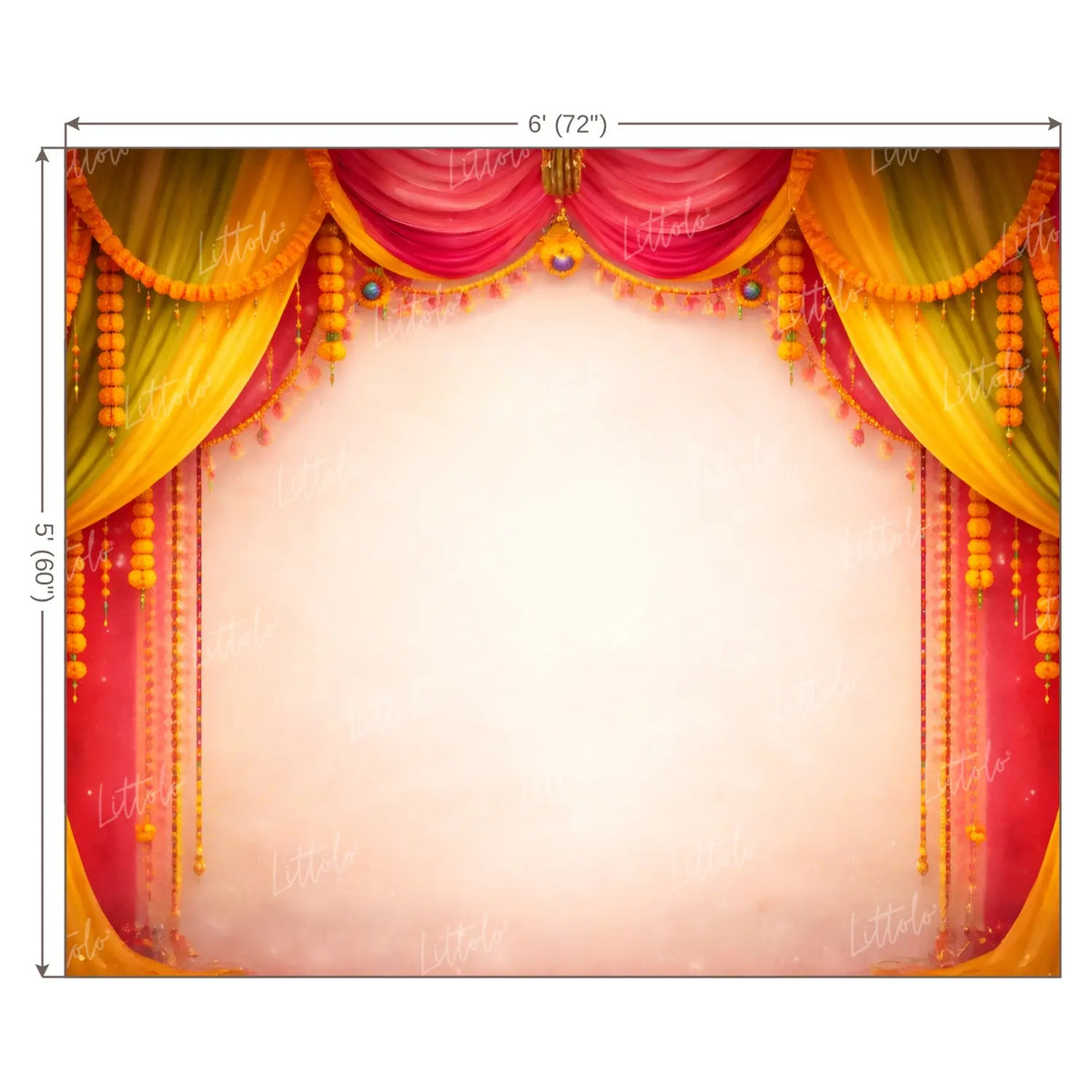 LB1584 Holi Festival Backdrop