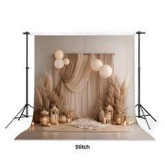 LB1588 Luxury Boho Pampas Maternity Backdrop