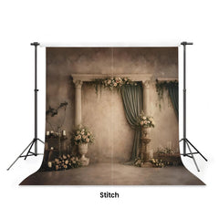 LB1590 Royal Vintage Floral Arch Maternity Backdrop