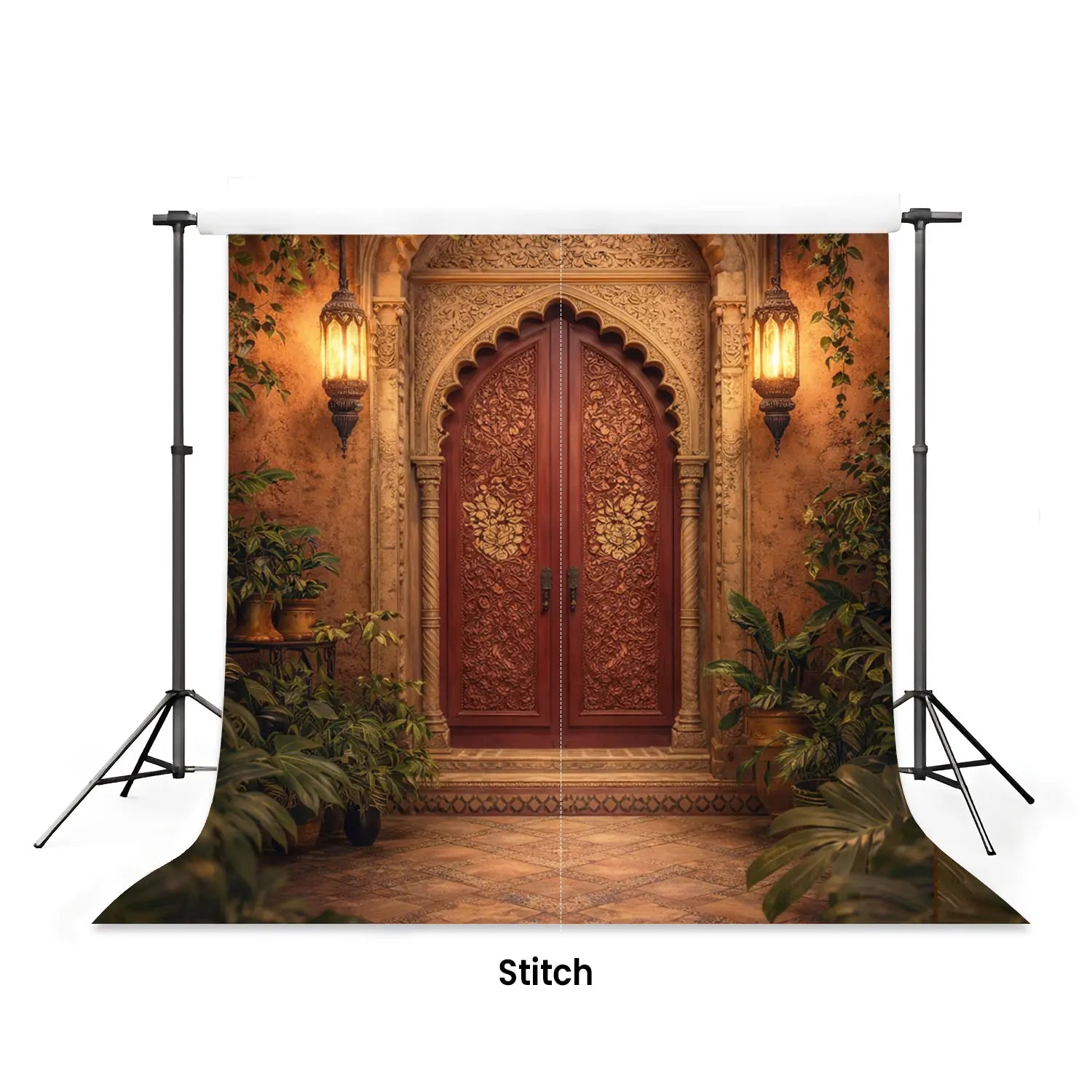 LB1594 Luxury Arabian Archway Moroccan Palace Maternity Backdrop