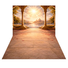 LB1605C Ayodhya Spiritual Morning Floor & Wall Backdrop (2 Pcs)