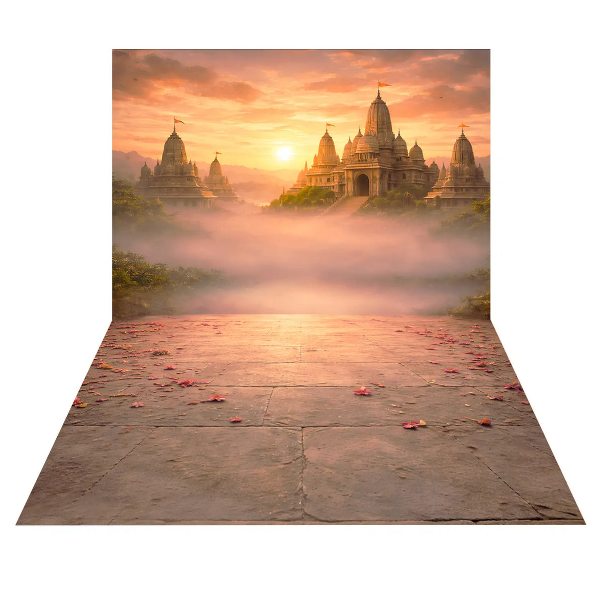 LB1607C Devine Ayodhya Morning Floor & Wall Backdrop (2 Pcs)