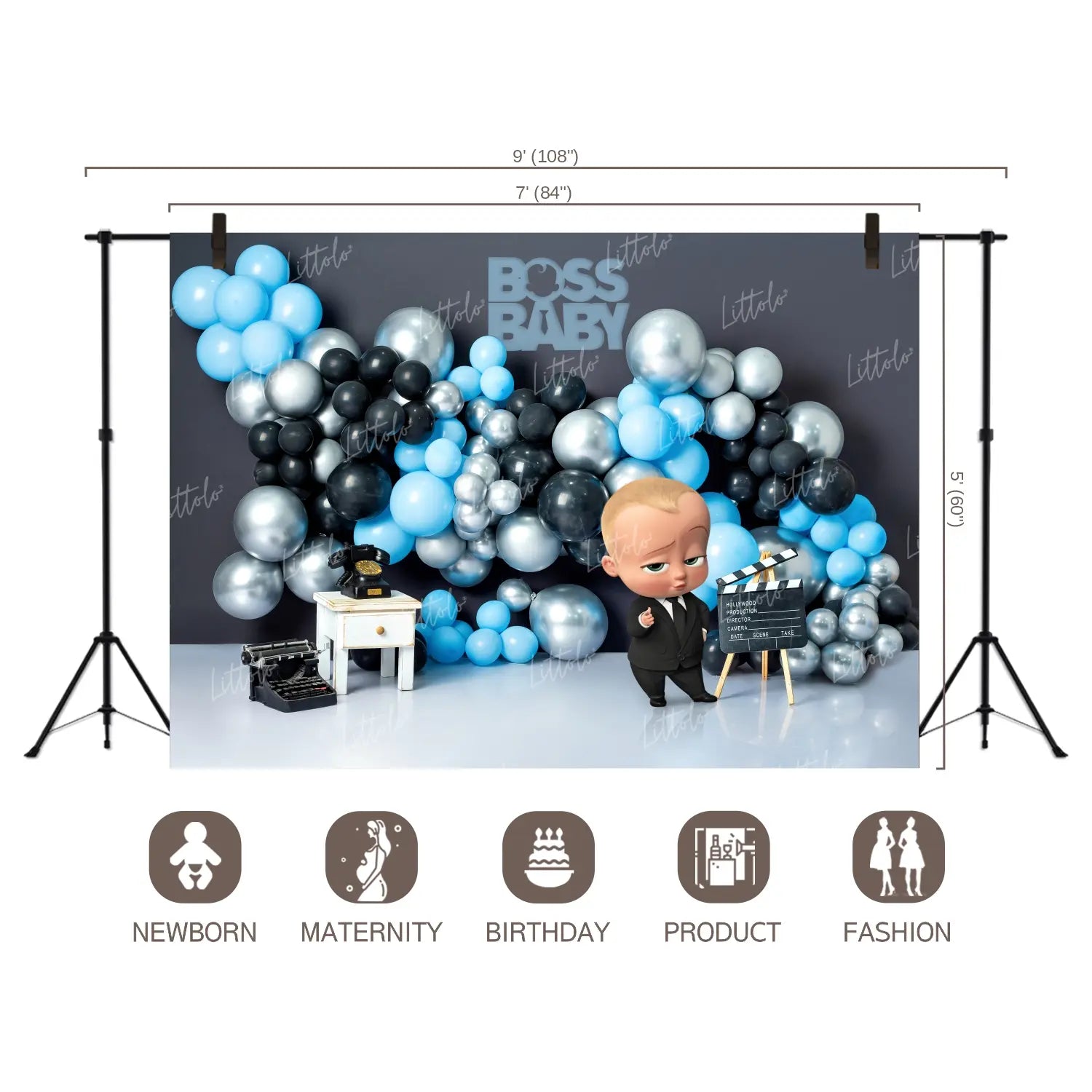 LB1611 Boss Baby Backdrop