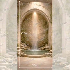 LB1612 Celestial Waterfall Retreat Maternity Backdrop