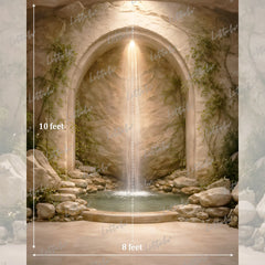 LB1612 Celestial Waterfall Retreat Maternity Backdrop