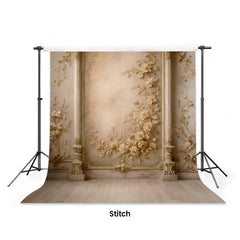 LB1613 Classic Ivory Bloom Set Floral Maternity Backdrop