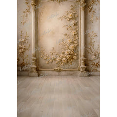 LB1613 Classic Ivory Bloom Set Floral Maternity Backdrop