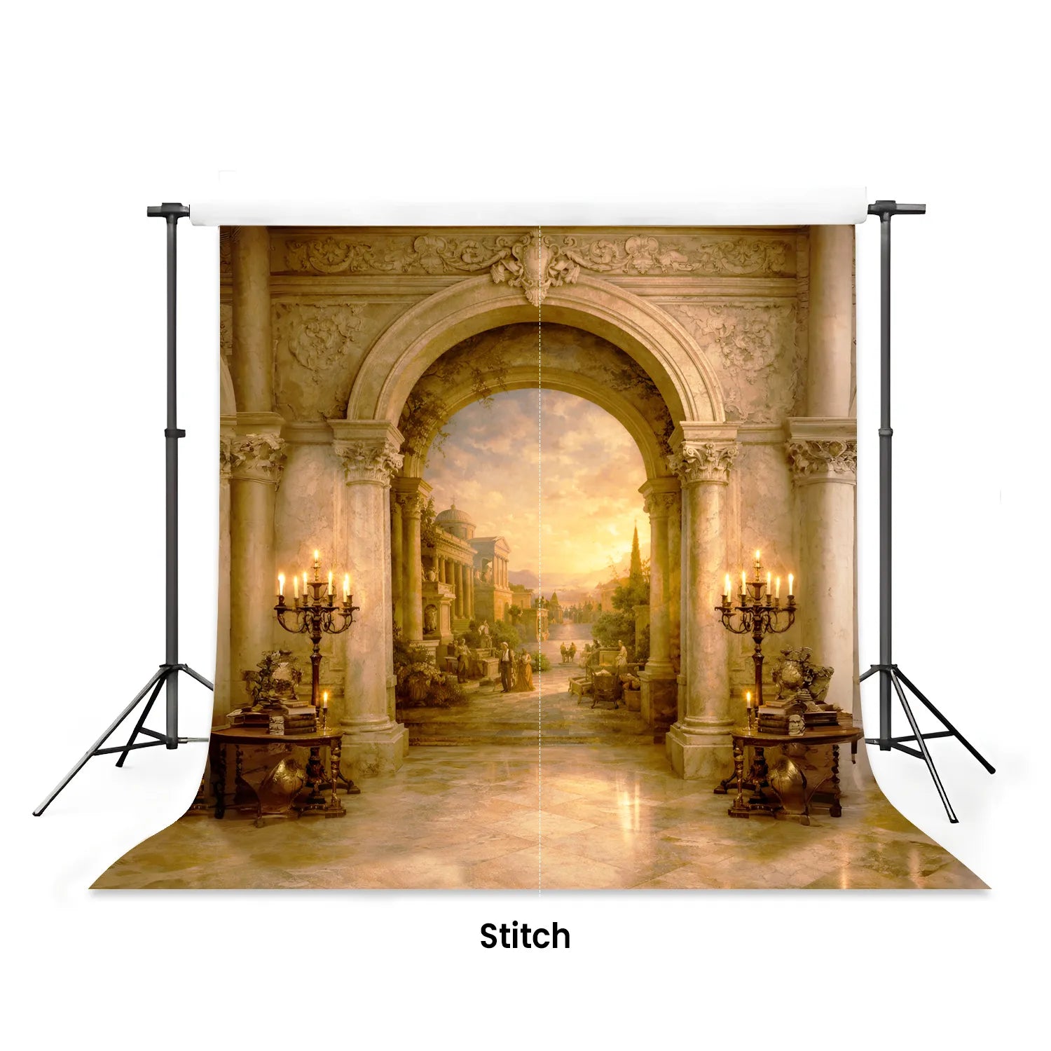 LB1615 Golden Palace Vista Maternity Backdrop