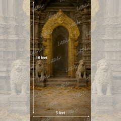 LB1618 Vintage Ruins Palace Arch Maternity Backdrop