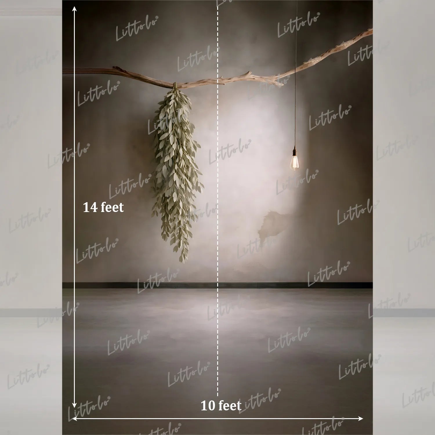 LB1619 Minimalist Rustic Hanging Branch Maternity Backdrop