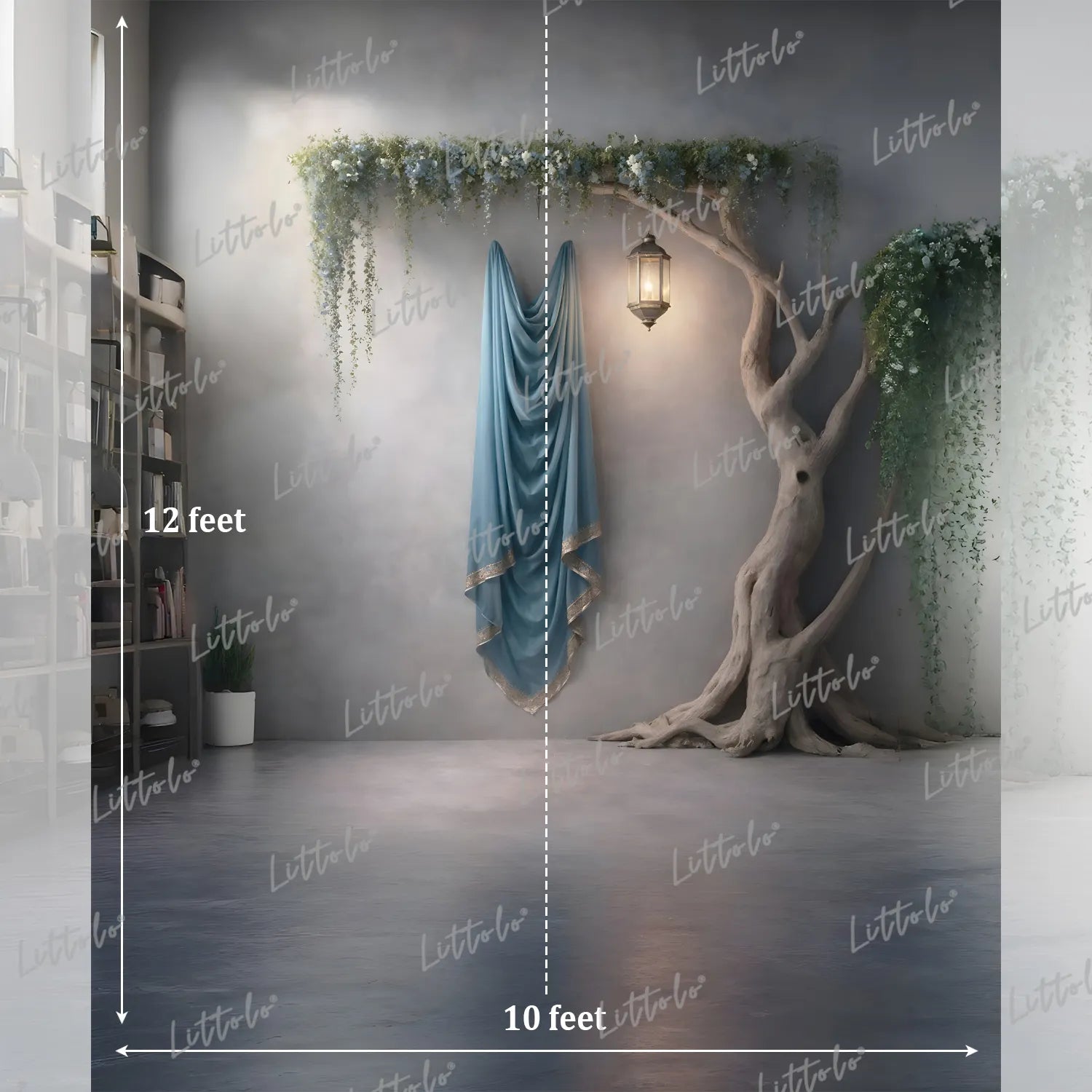 LB1620 Whispering Willow Haven Maternity Backdrop