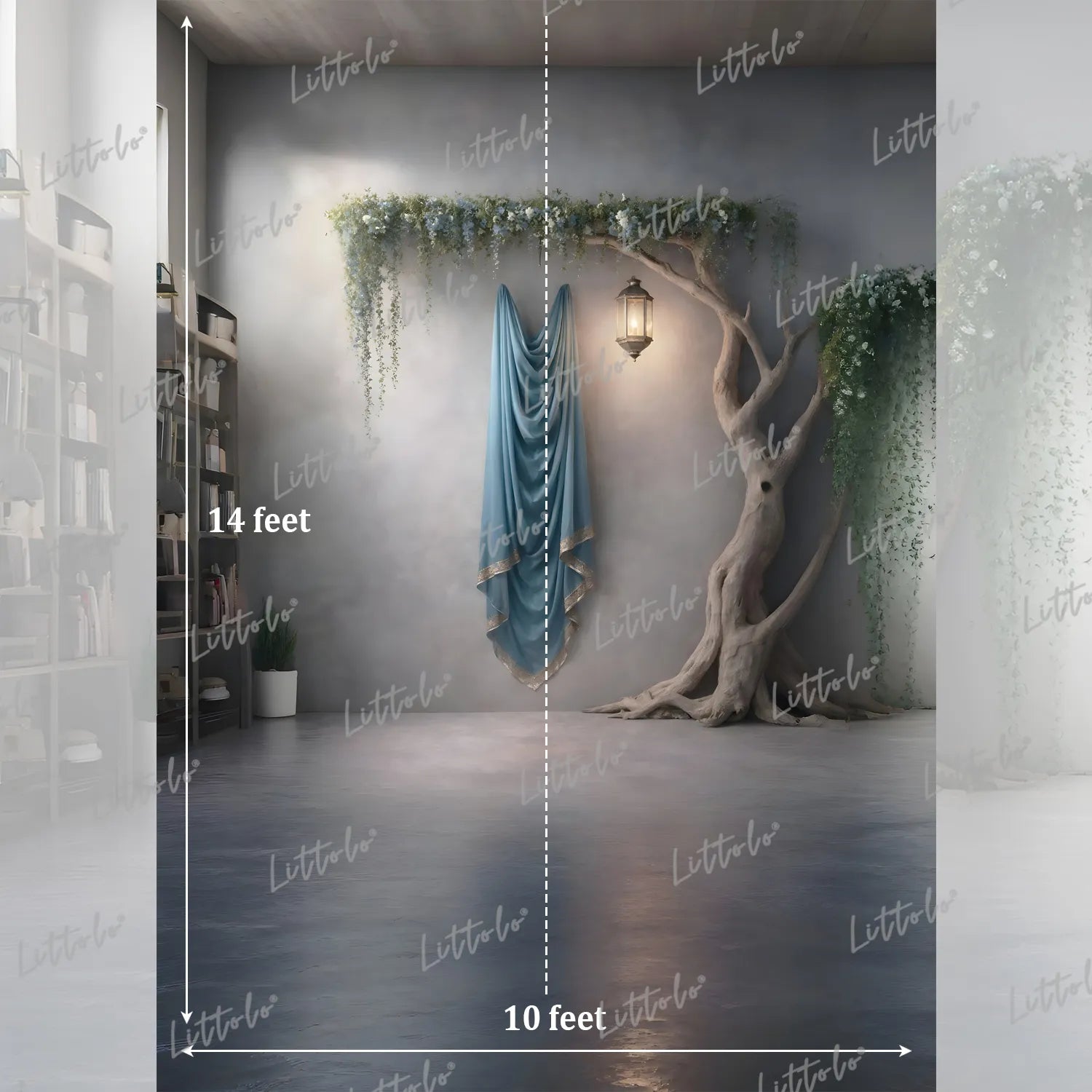 LB1620 Whispering Willow Haven Maternity Backdrop