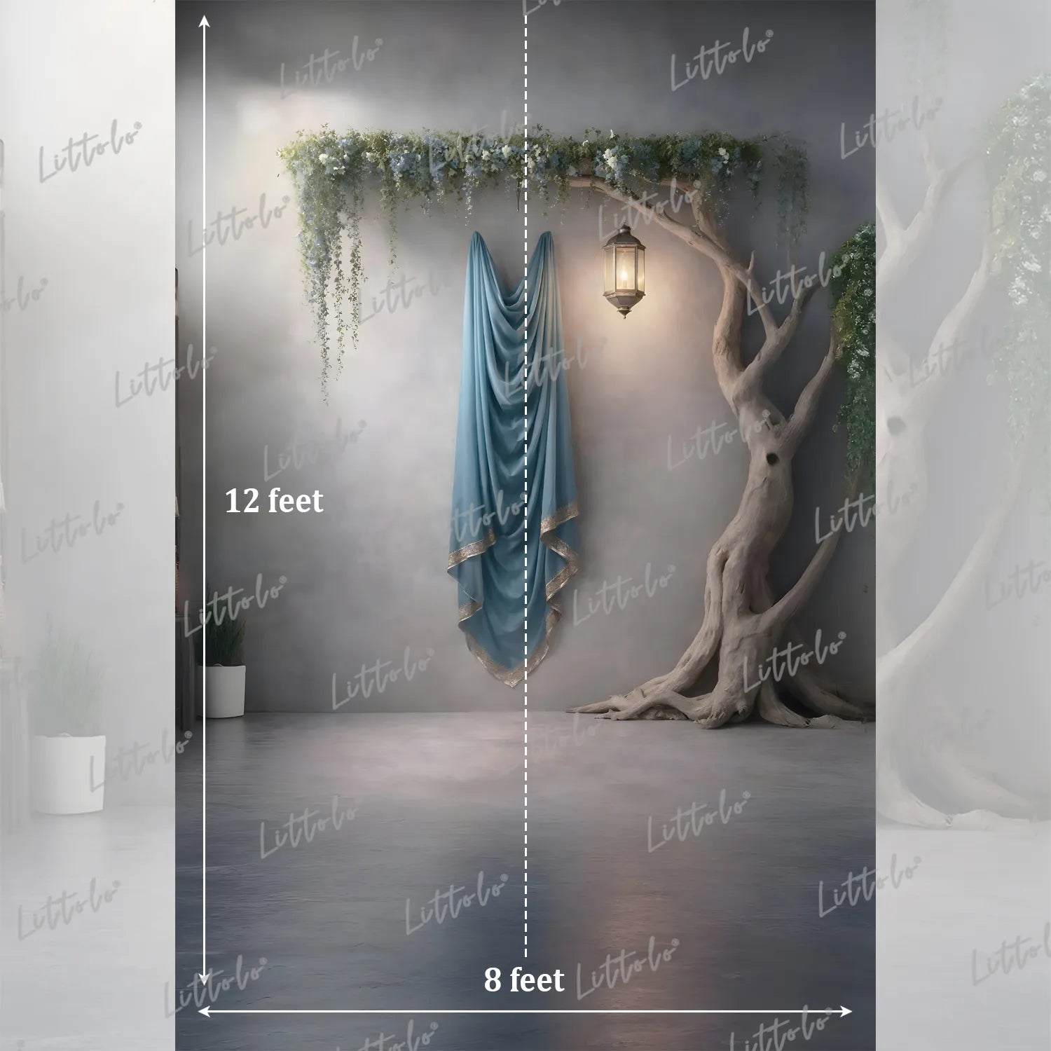 LB1620 Whispering Willow Haven Maternity Backdrop