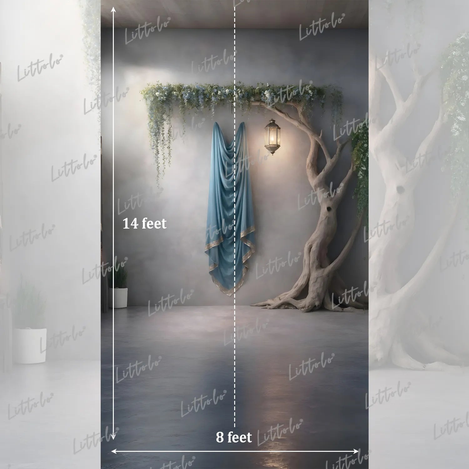LB1620 Whispering Willow Haven Maternity Backdrop