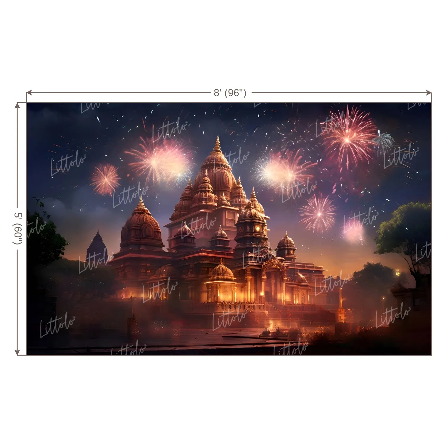 LB1622 Festivals and Seasons Lord Ram Backdrop