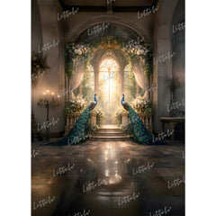 LB1623 Imperial Peacock Haven Maternity Backdrop