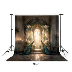 LB1623 Imperial Peacock Haven Maternity Backdrop