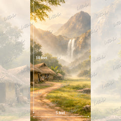 LB1624 Golden Valley Cottage Escape Maternity Backdrop