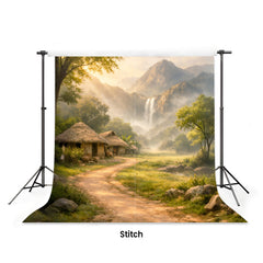 LB1624 Golden Valley Cottage Escape Maternity Backdrop