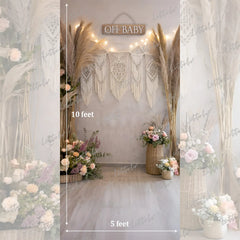 LB1627 Boho Baby Bliss Setup Maternity Backdrop