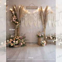 LB1627 Boho Baby Bliss Setup Maternity Backdrop